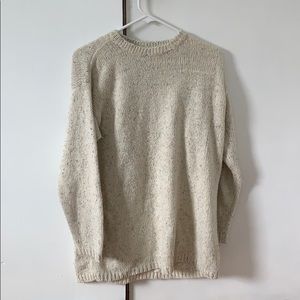 cream sweater